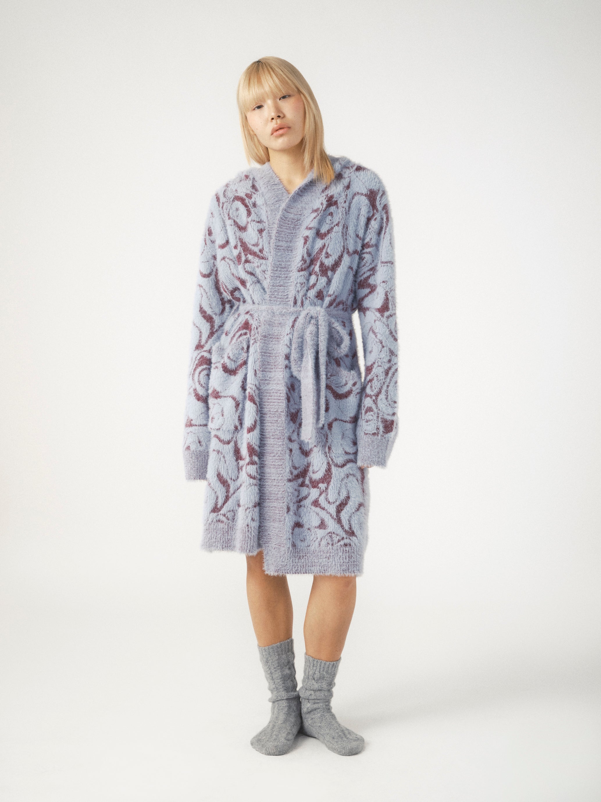 Hope Jacquard Knitted Robe